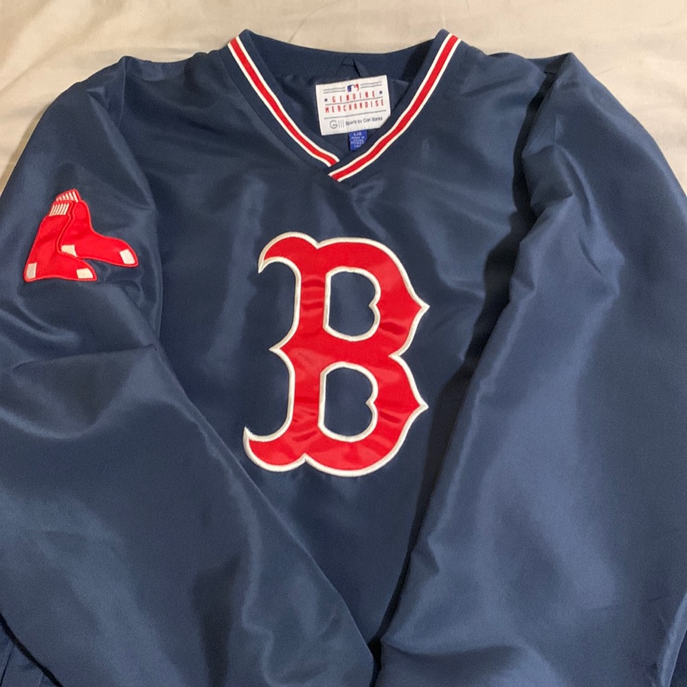 Boston Red Sox Size L Navy Blue pullover